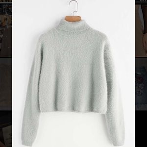 shein cropped turtleneck